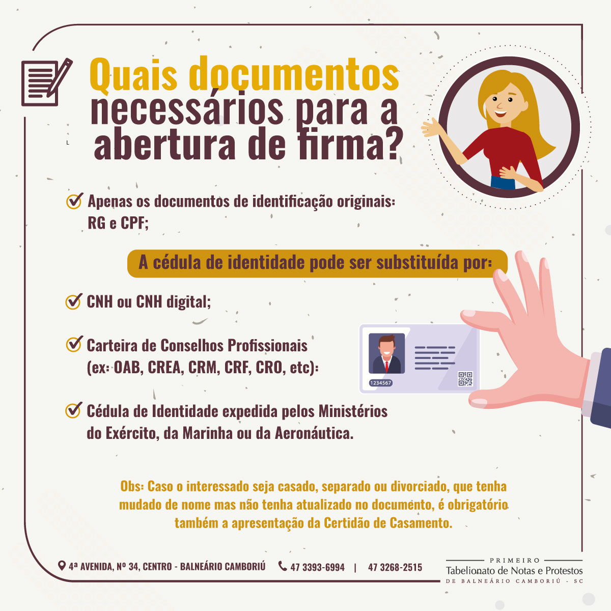 Você Sabe Quais Documentos Necessários Para Abertura De Firma 🤔 Tabelionato Bc 0802